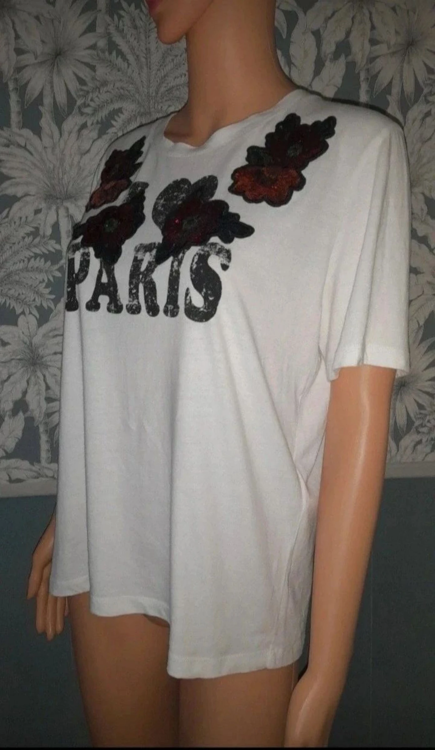 Maje Paris Toulouse model ecru t-shirt size 2 – photo 3